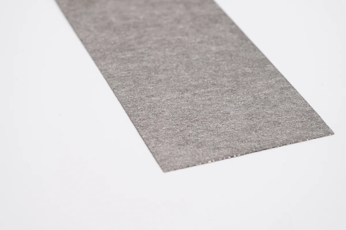 Titanium fiberfilt overflade tekstur detalje