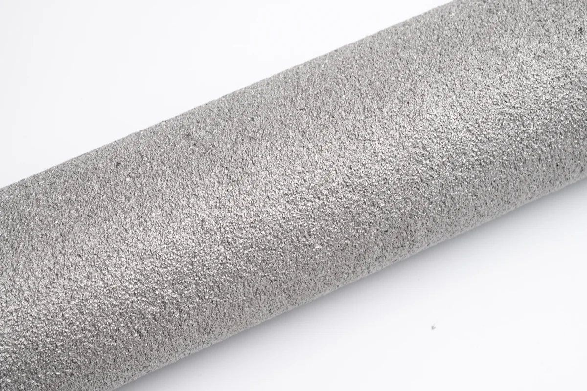 Titanium sintered powder filter surface texture