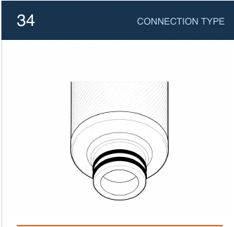 34 filter cartridge connection reference line drawing