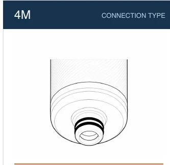 4M filter cartridge connection reference line drawing