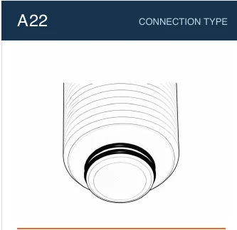 A22 filter cartridge connection reference line drawing