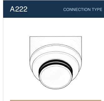 A222 filter cartridge connection reference line drawing