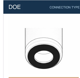 DOE filter cartridge connection reference drawing