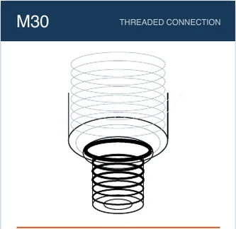 M30 filter cartridge connection reference line drawing