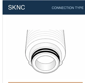 SKNC filter cartridge connection reference line drawing