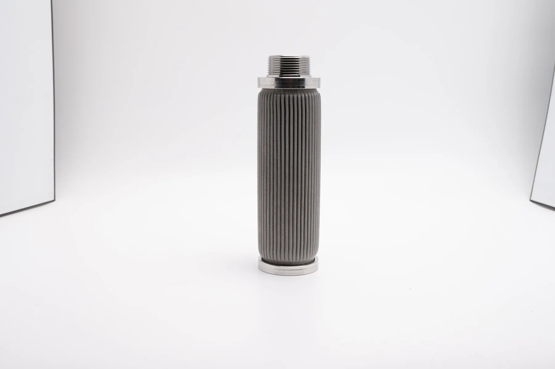 SS pleated fiber felt filter element for depth filtration