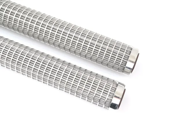 SS Pleated Felt Filter Elements, pair with end caps