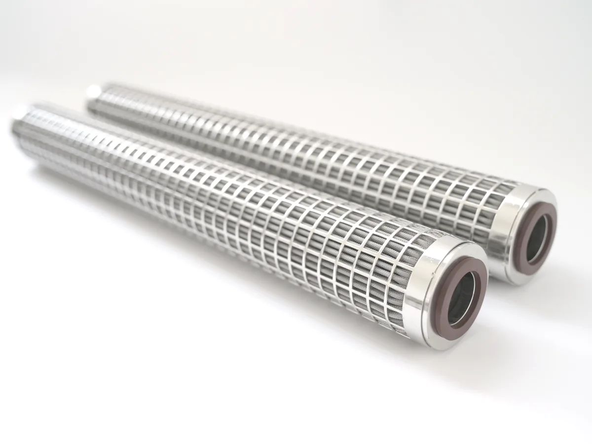 SS Pleated Felt Filter Elements, open end detail