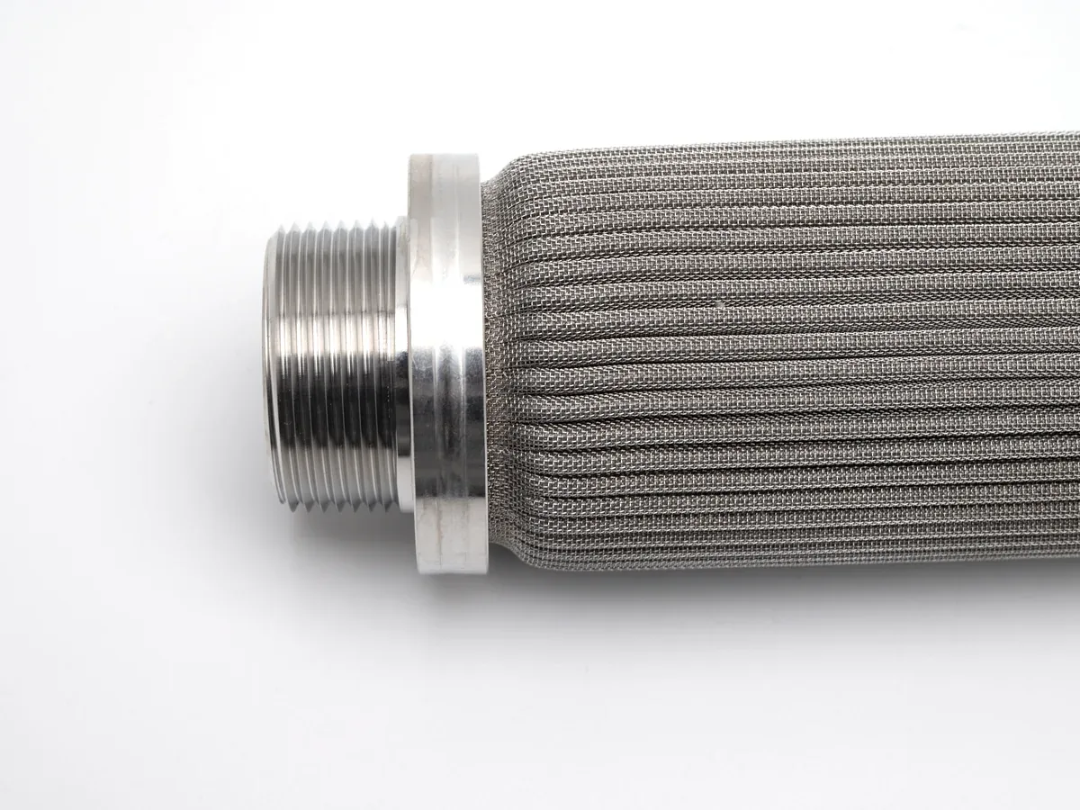 SS Pleated Mesh Filter Element connector detail