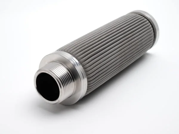 SS Pleated Mesh Filter Element with threaded end connector