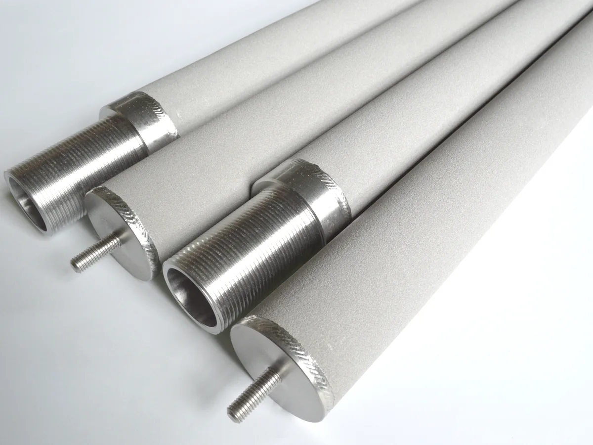SS Sintered Powder Filter Element flange connector detail