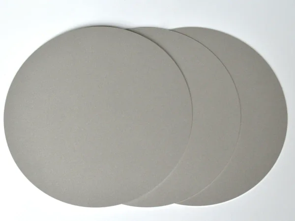 Sintered porous metal discs, thin stack