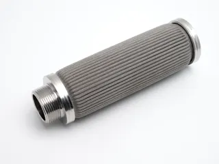 SS Pleated Mesh Filter Element at an angle