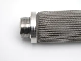 SS Pleated Mesh Filter Element connector detail
