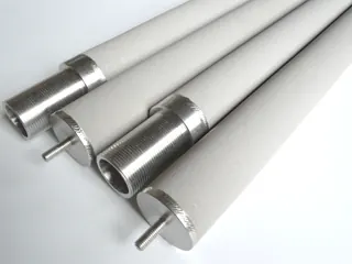 SS Sintered Powder Filter Element flange connector detail