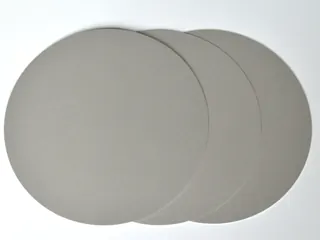 Sintered porous metal discs, thin stack