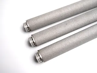 Titanium Sintered Powder Filter Element bare cartridges, side view