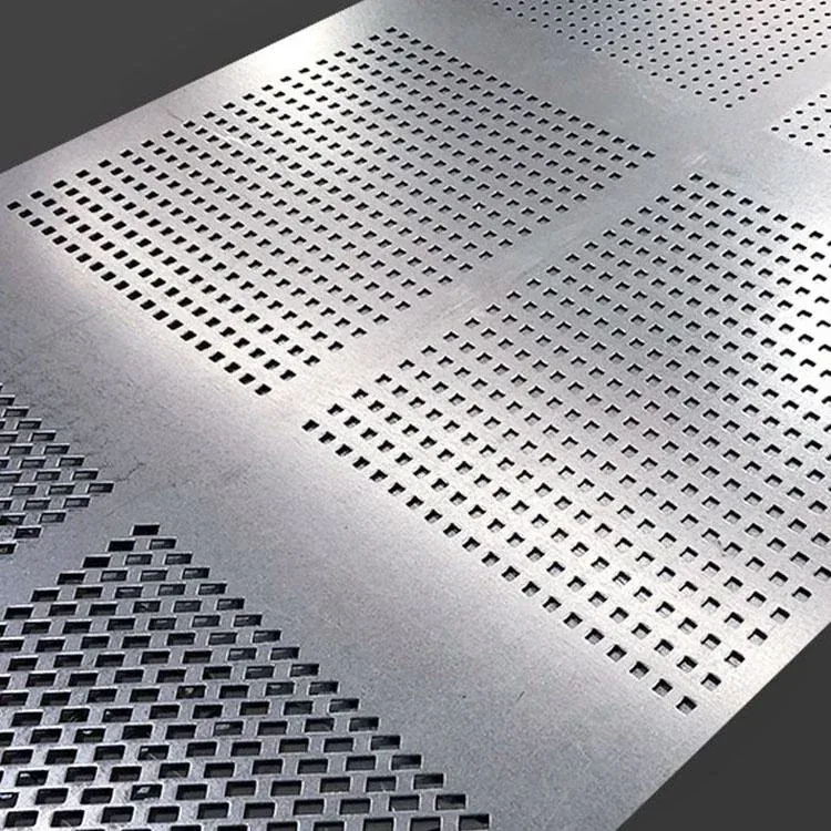 Titanium perforated sheet with multiple hole patterns and aperture sizes