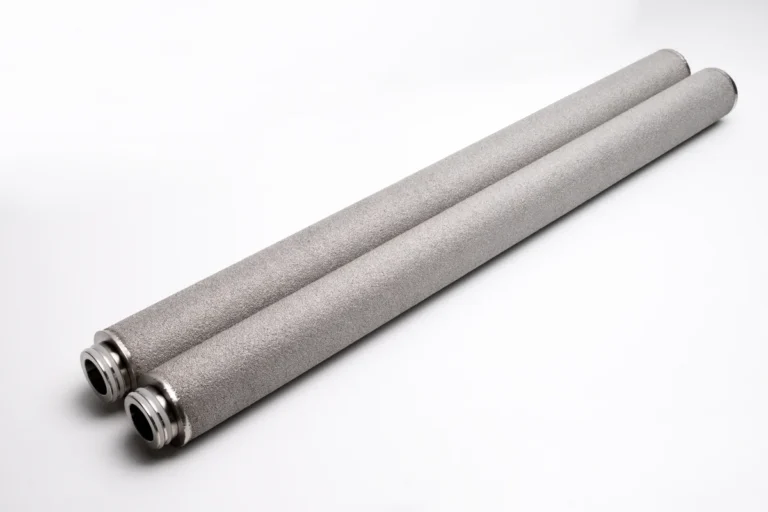 Titanium sintered powder filter cartridges pair